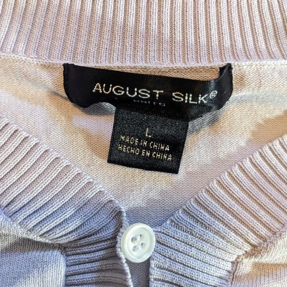 August Silk One Piece Lace Lilac Top - Picture 3 of 3